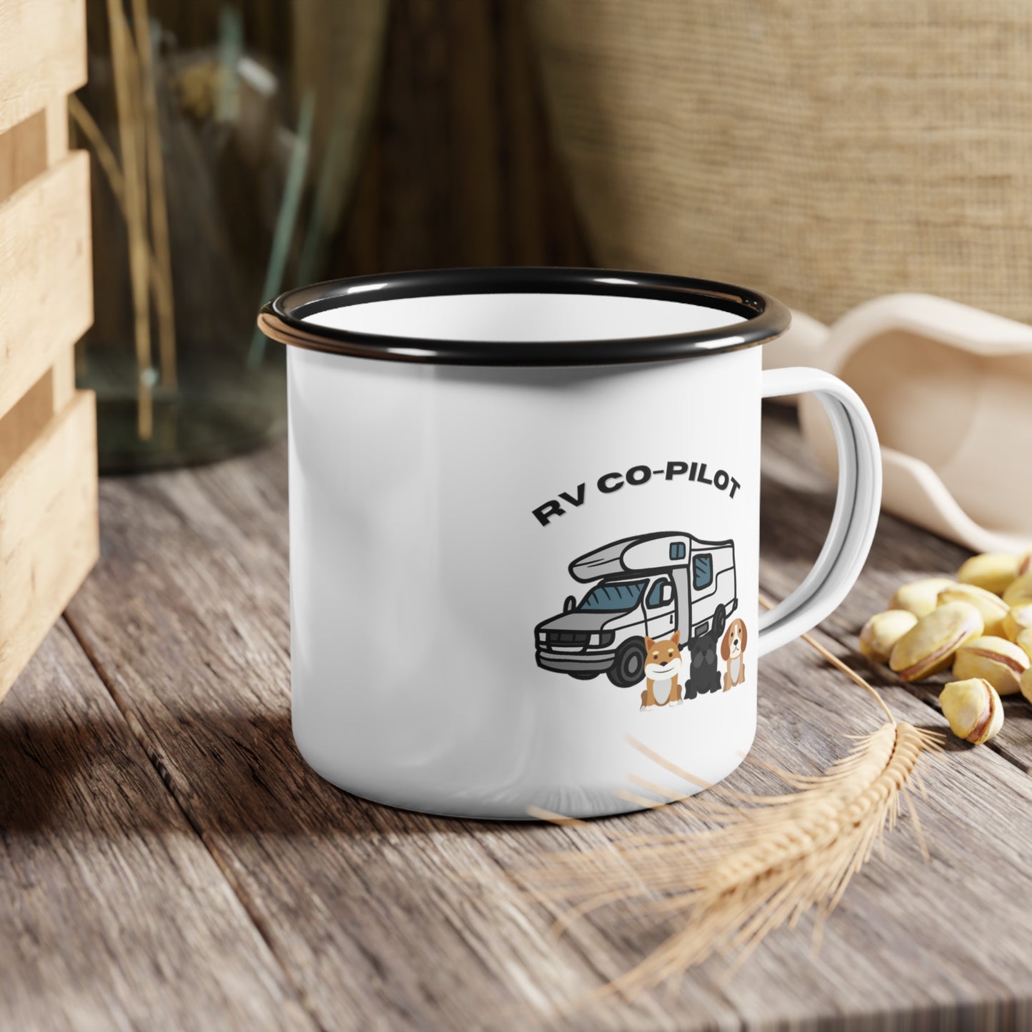 RV Co-Pilot Enamel Camp Cup