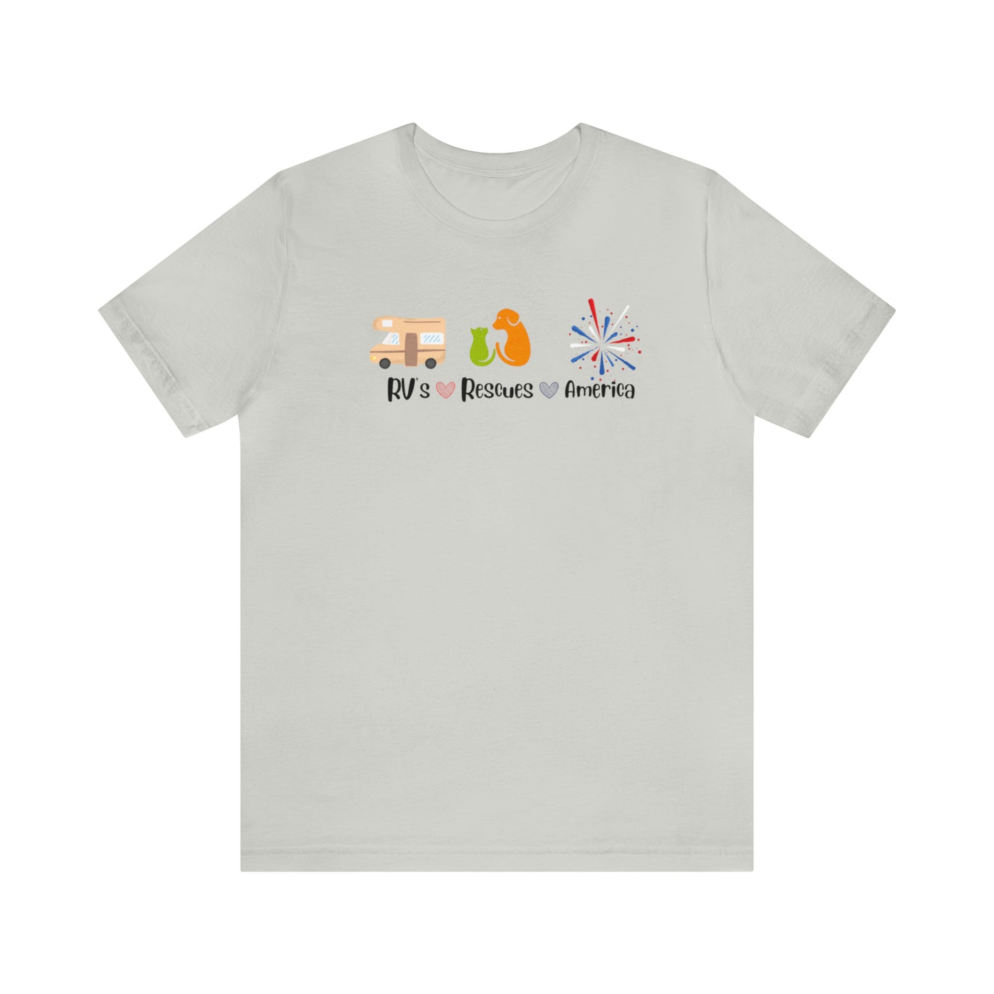 RVs, Rescues, America Unisex Jersey Short Sleeve Tee Shirt
