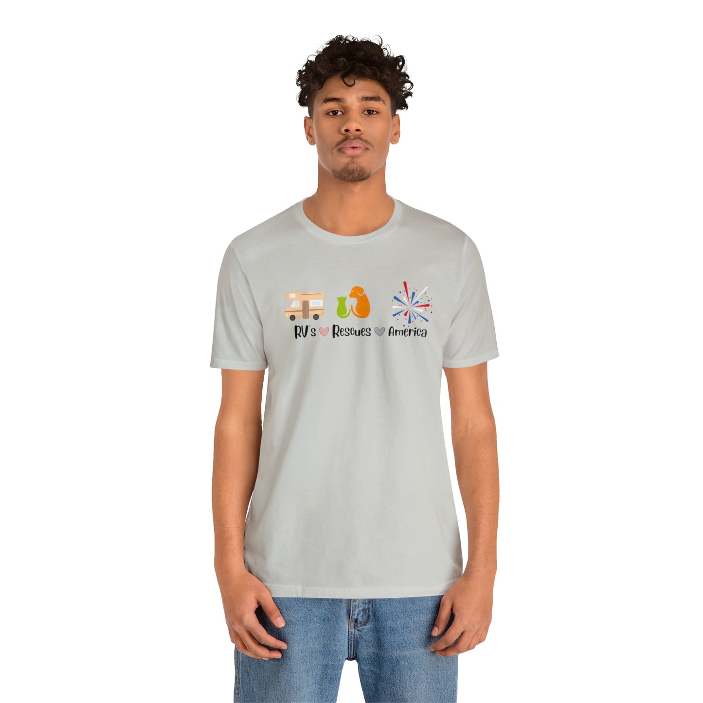 RVs, Rescues, America Unisex Jersey Short Sleeve Tee Shirt