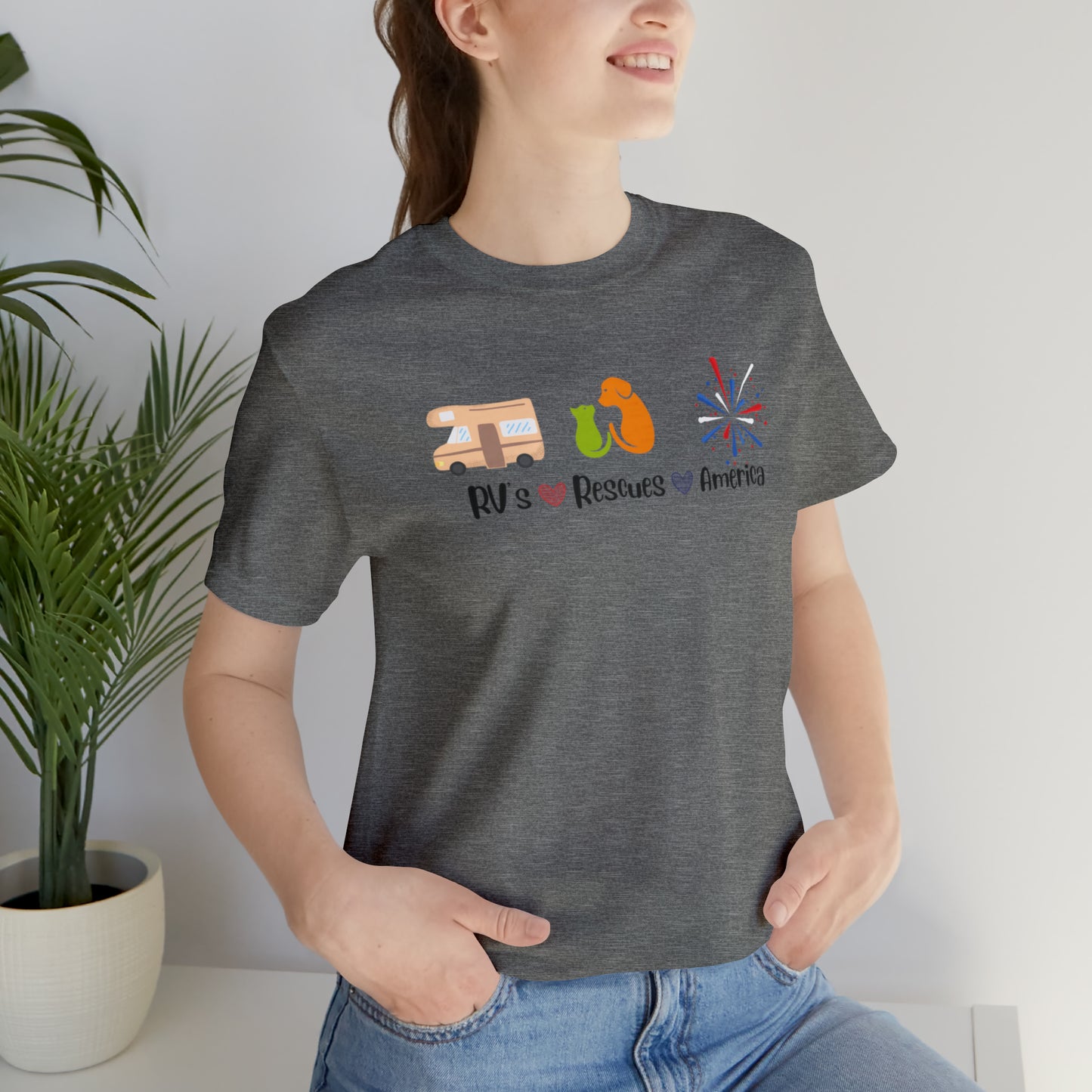 RVs, Rescues, America Unisex Jersey Short Sleeve Tee Shirt