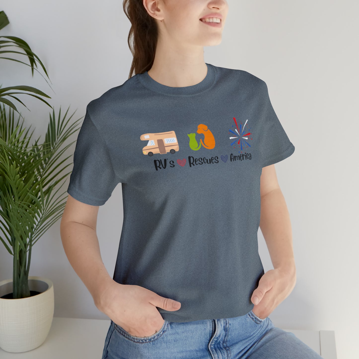 RVs, Rescues, America Unisex Jersey Short Sleeve Tee Shirt