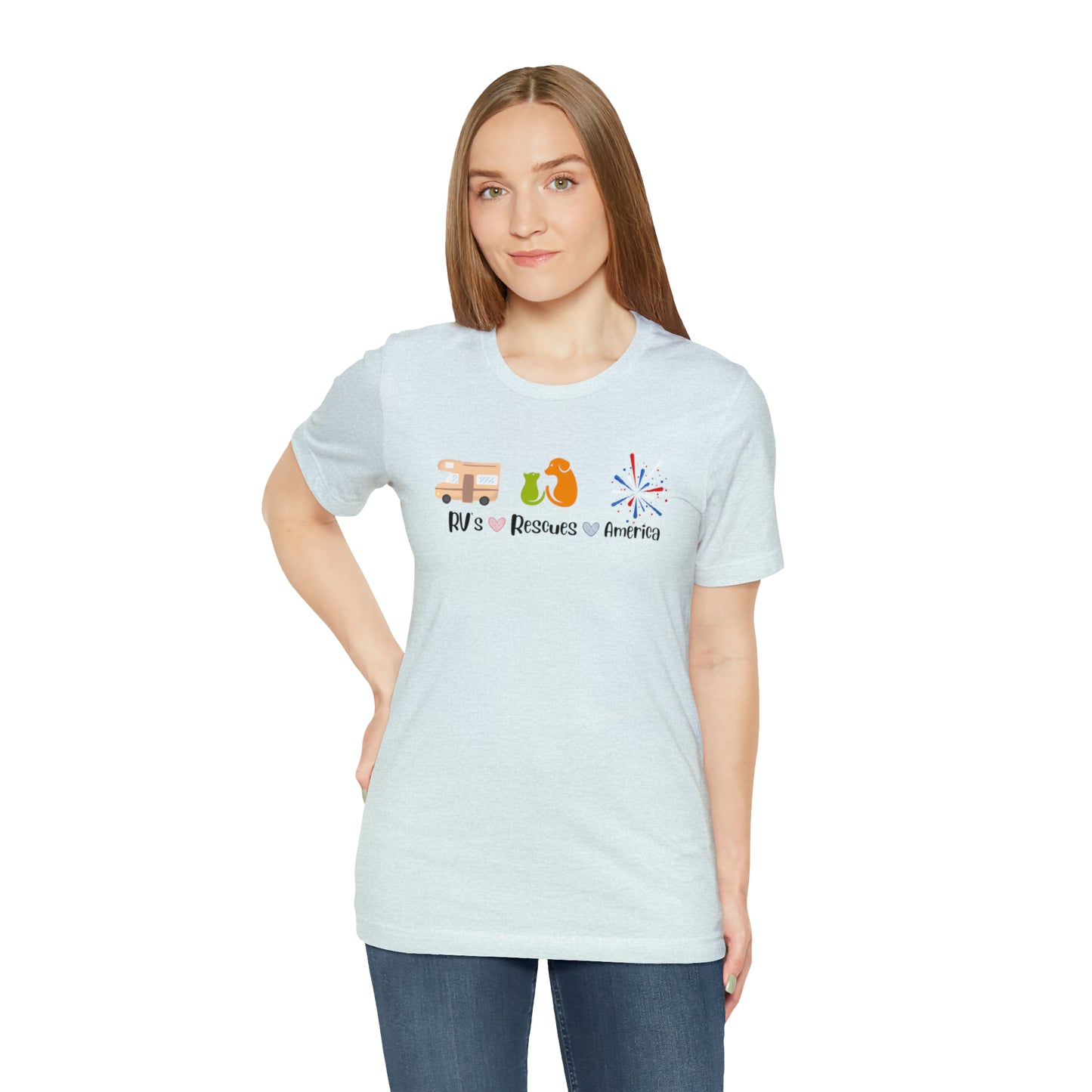 RVs, Rescues, America Unisex Jersey Short Sleeve Tee Shirt
