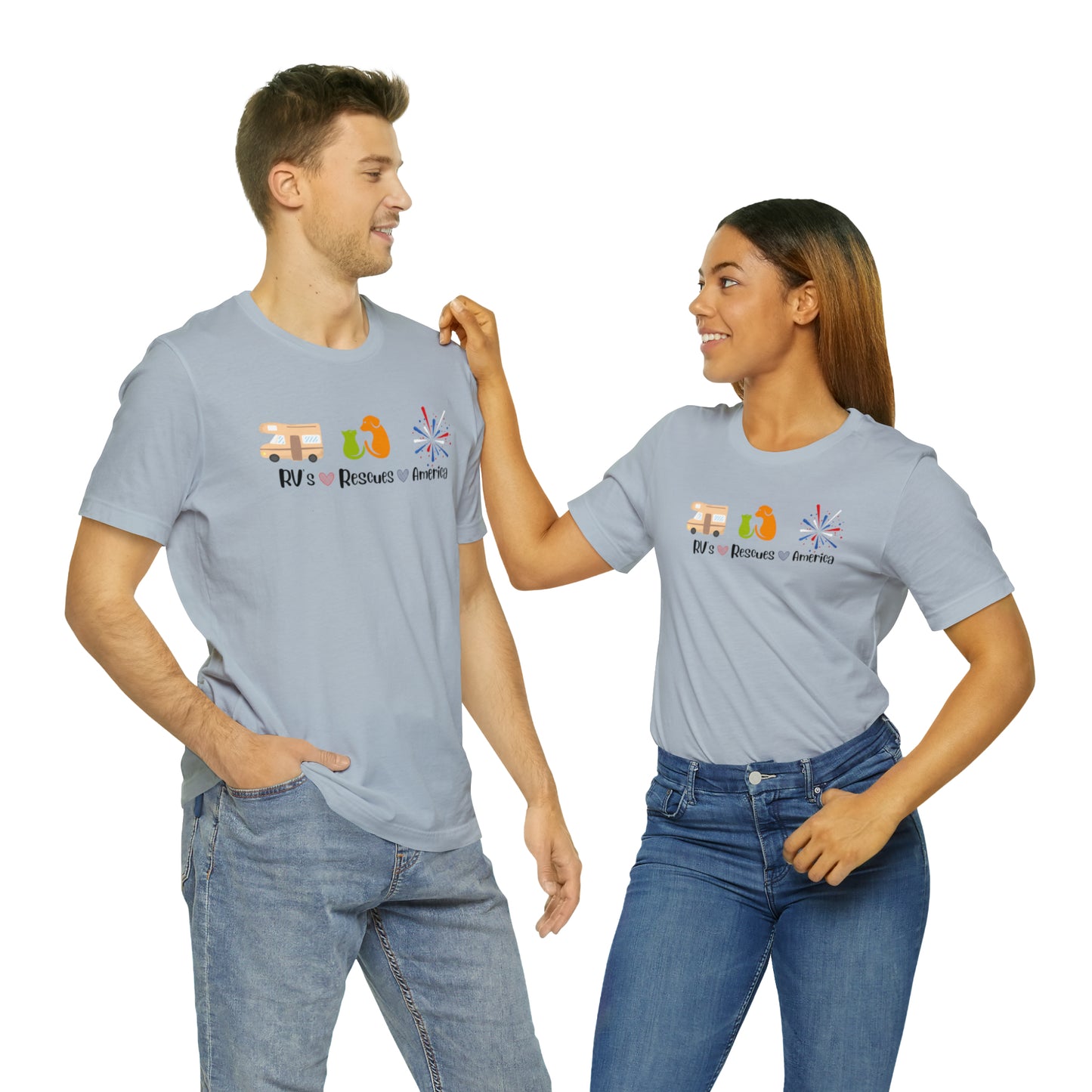 RVs, Rescues, America Unisex Jersey Short Sleeve Tee Shirt