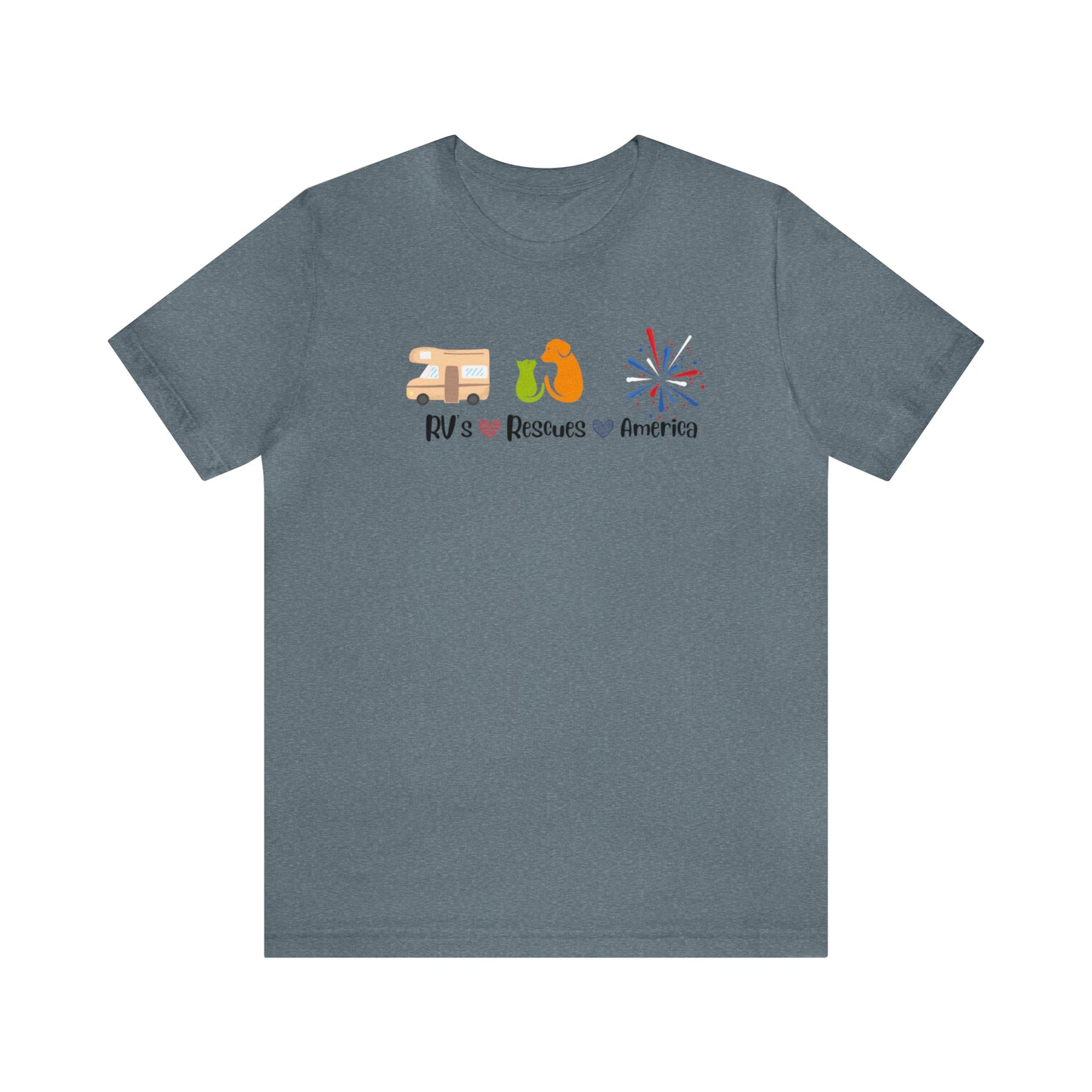 RVs, Rescues, America Unisex Jersey Short Sleeve Tee Shirt