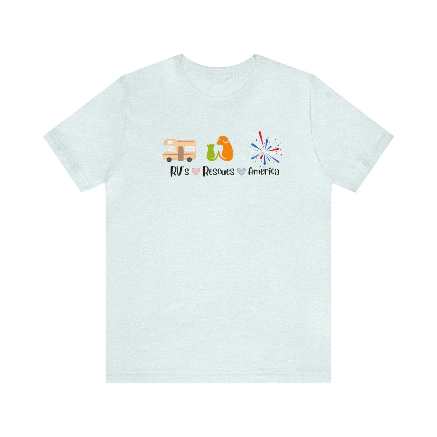 RVs, Rescues, America Unisex Jersey Short Sleeve Tee Shirt
