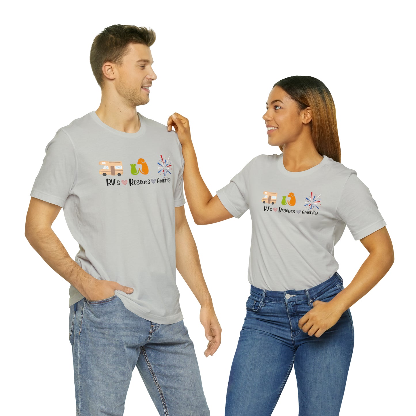 RVs, Rescues, America Unisex Jersey Short Sleeve Tee Shirt
