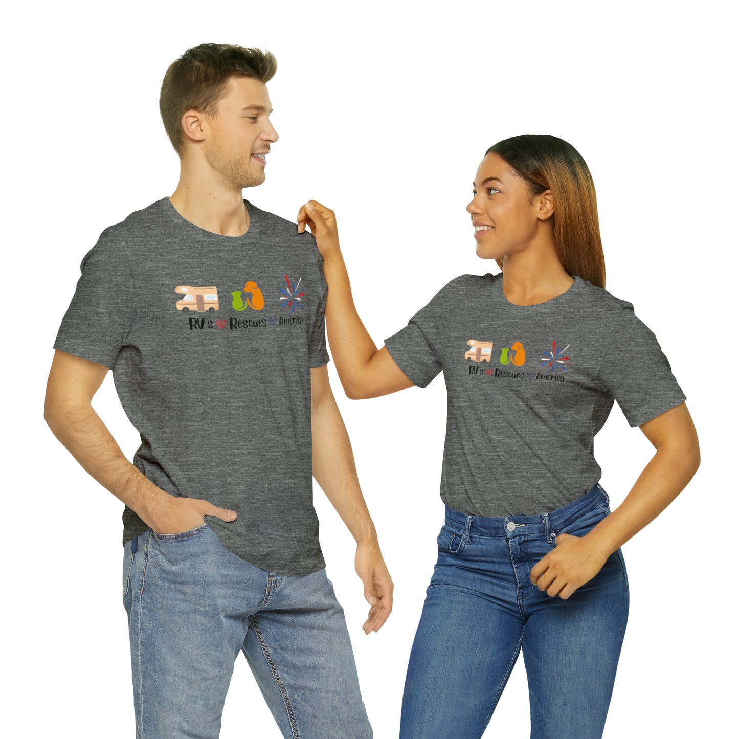 RVs, Rescues, America Unisex Jersey Short Sleeve Tee Shirt
