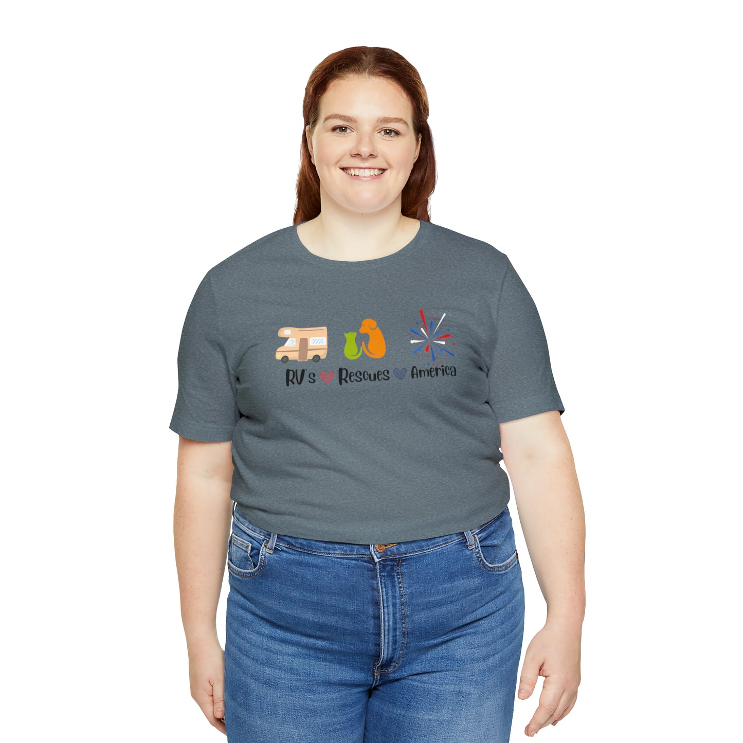 RVs, Rescues, America Unisex Jersey Short Sleeve Tee Shirt