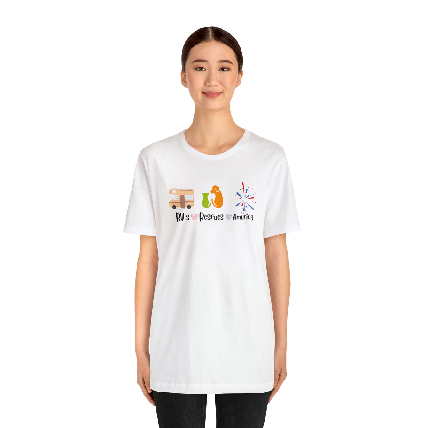 RVs, Rescues, America Unisex Jersey Short Sleeve Tee Shirt