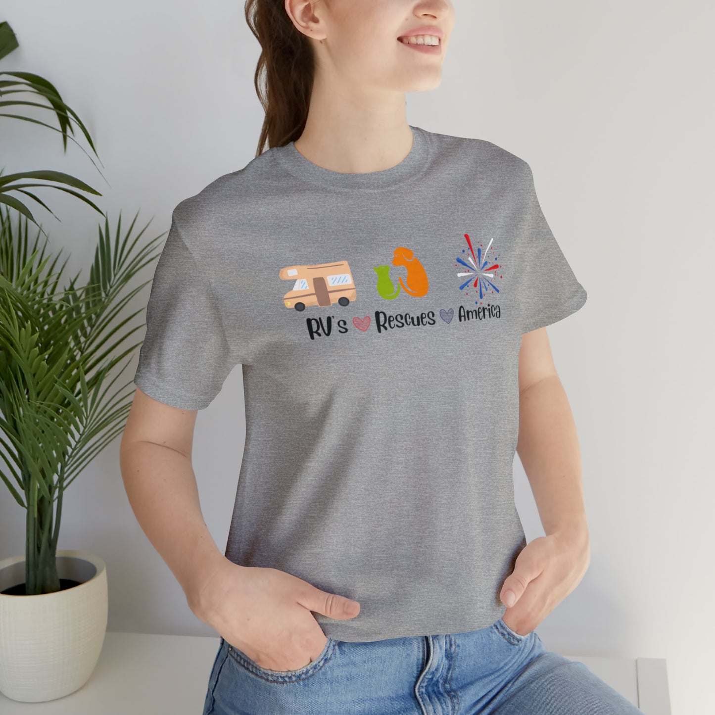 RVs, Rescues, America Unisex Jersey Short Sleeve Tee Shirt