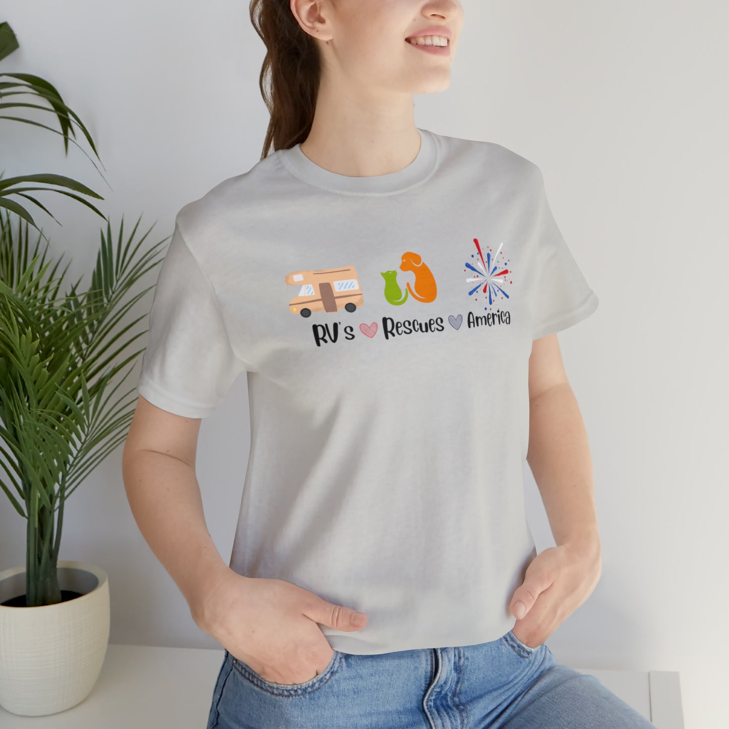 RVs, Rescues, America Unisex Jersey Short Sleeve Tee Shirt