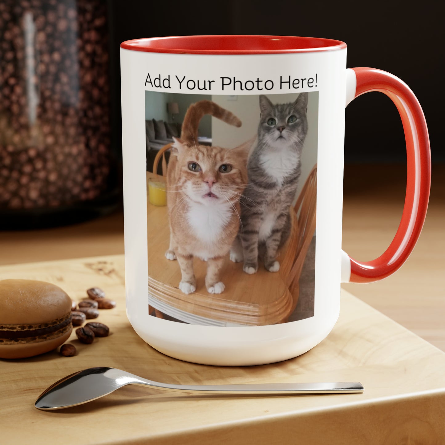 A Shelter Cat Rescued This Family; Personalized Mug