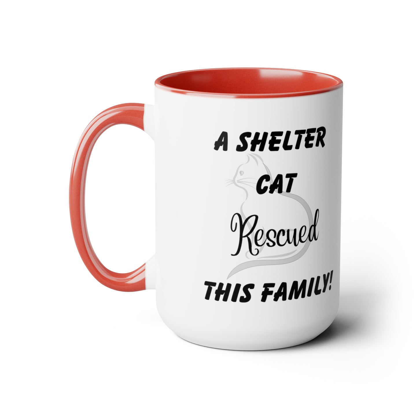 A Shelter Cat Rescued This Family; Personalized Mug