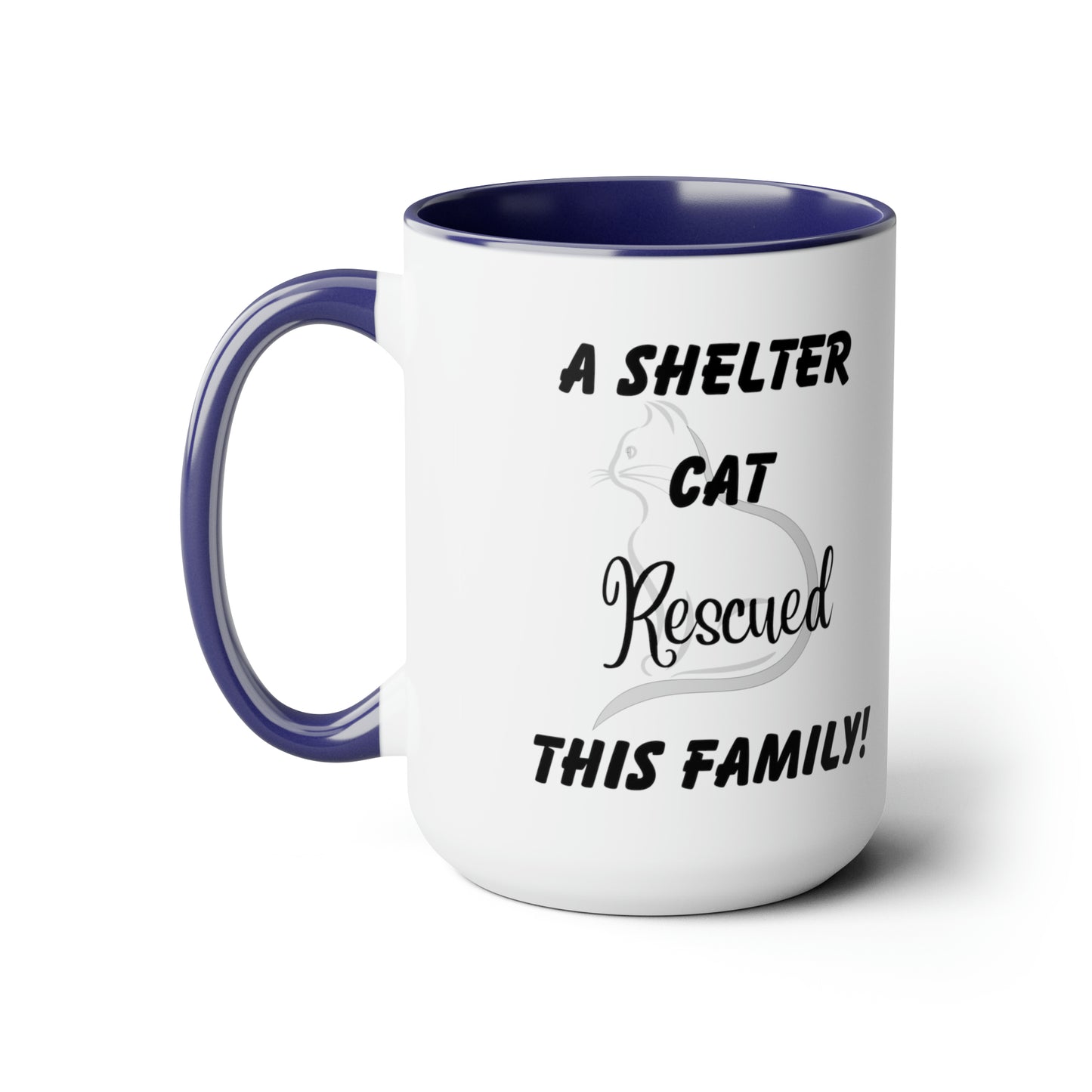 A Shelter Cat Rescued This Family; Personalized Mug