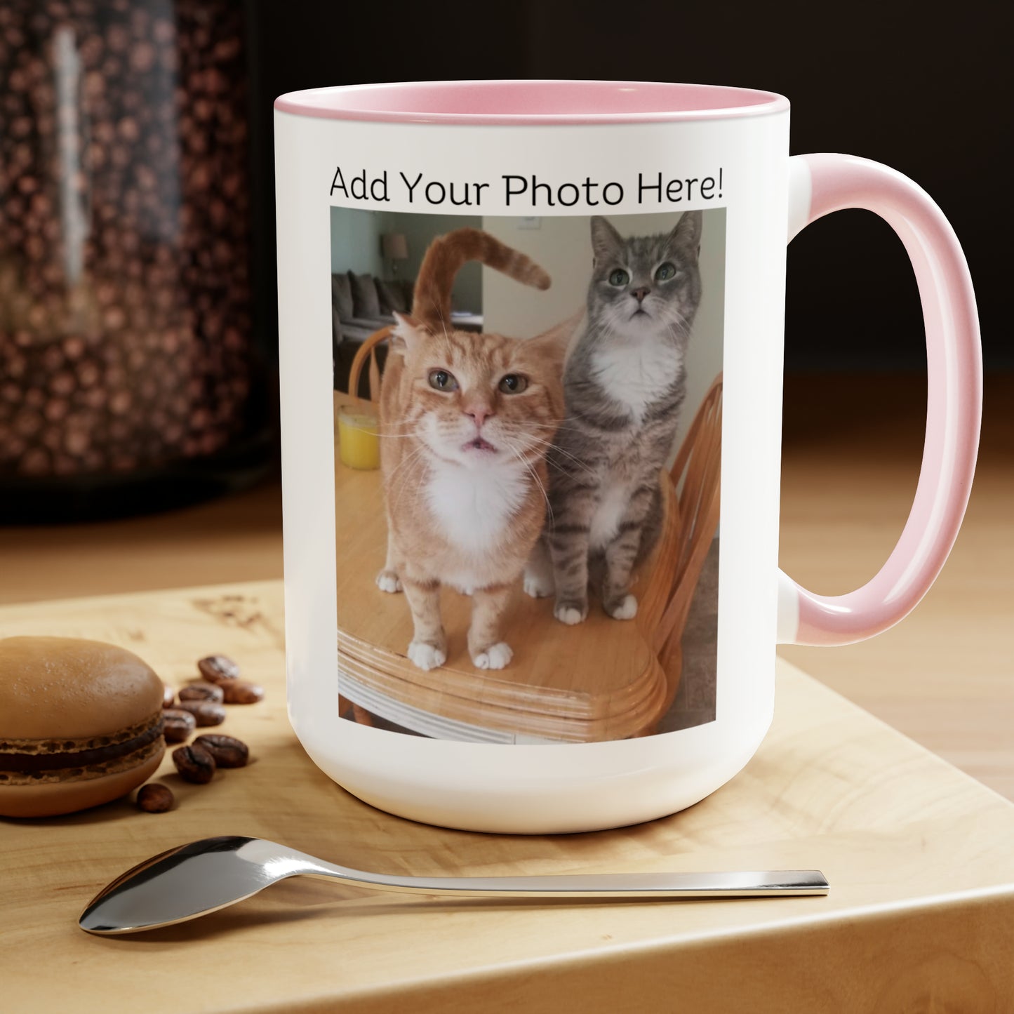 A Shelter Cat Rescued This Family; Personalized Mug