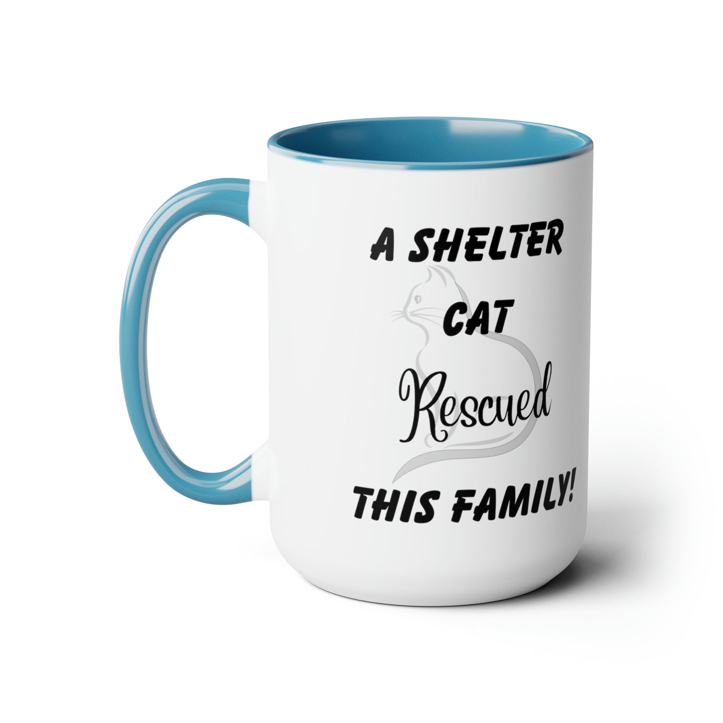 A Shelter Cat Rescued This Family; Personalized Mug