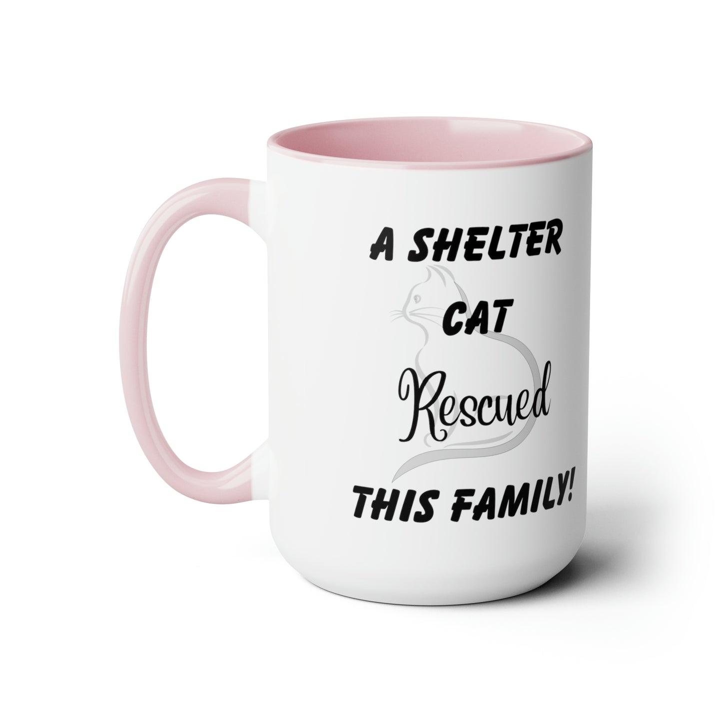 A Shelter Cat Rescued This Family; Personalized Mug