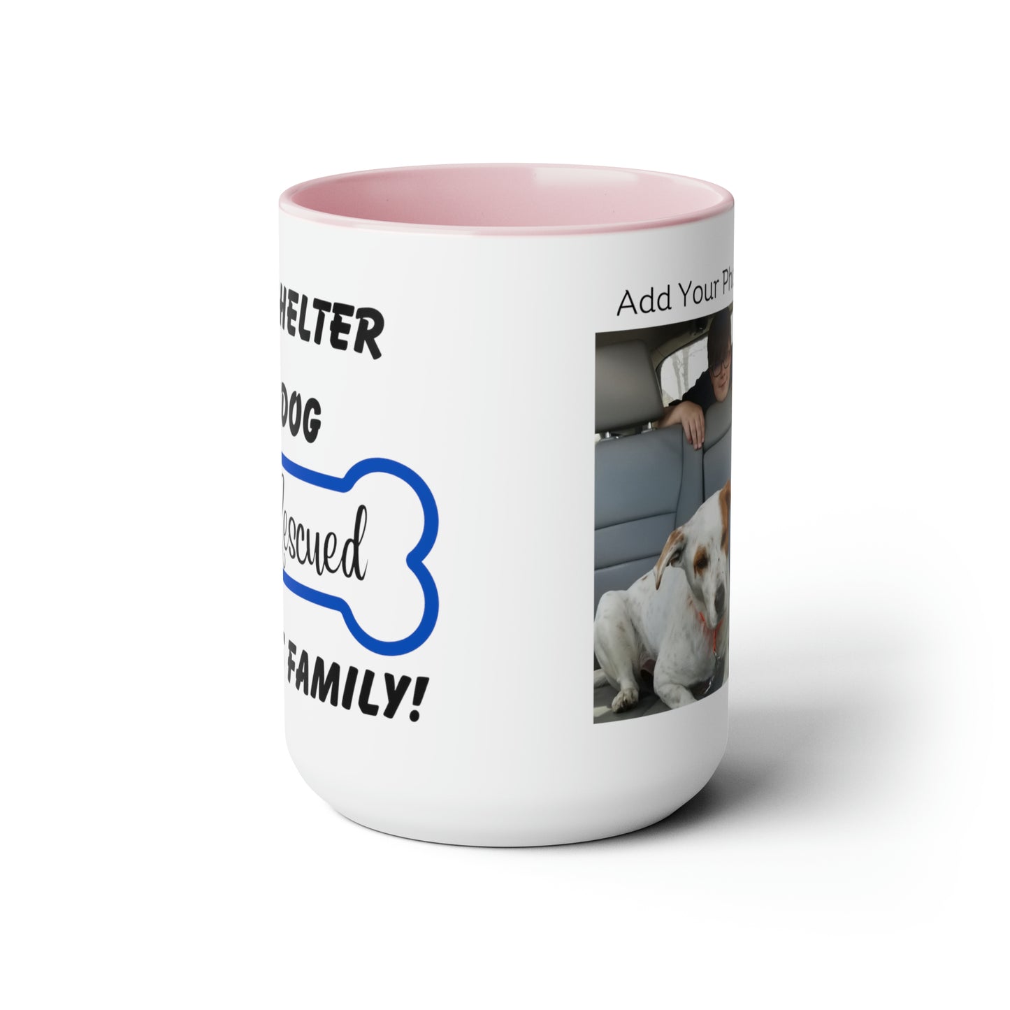 A Shelter Dog Rescued This Family, Personalized Mug