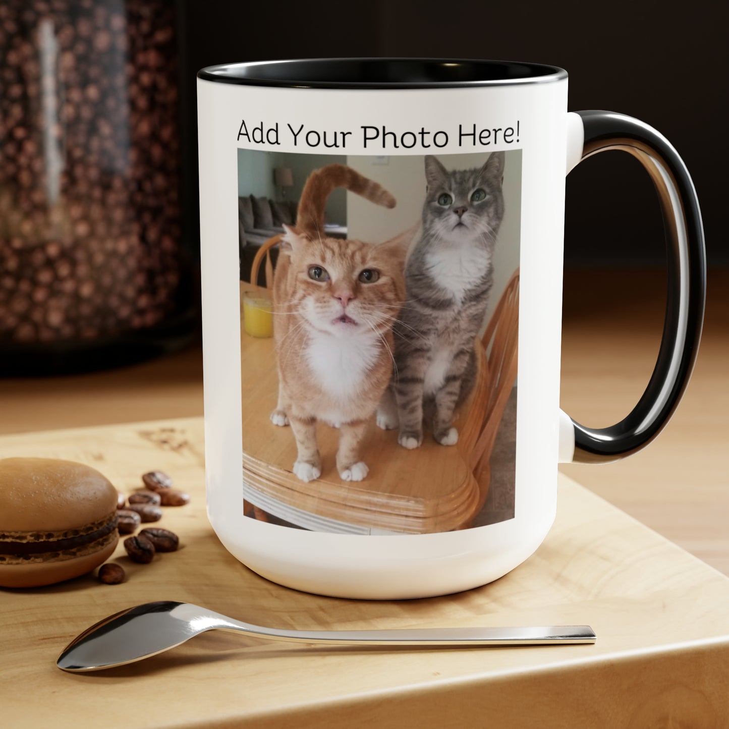 A Shelter Cat Rescued This Family; Personalized Mug