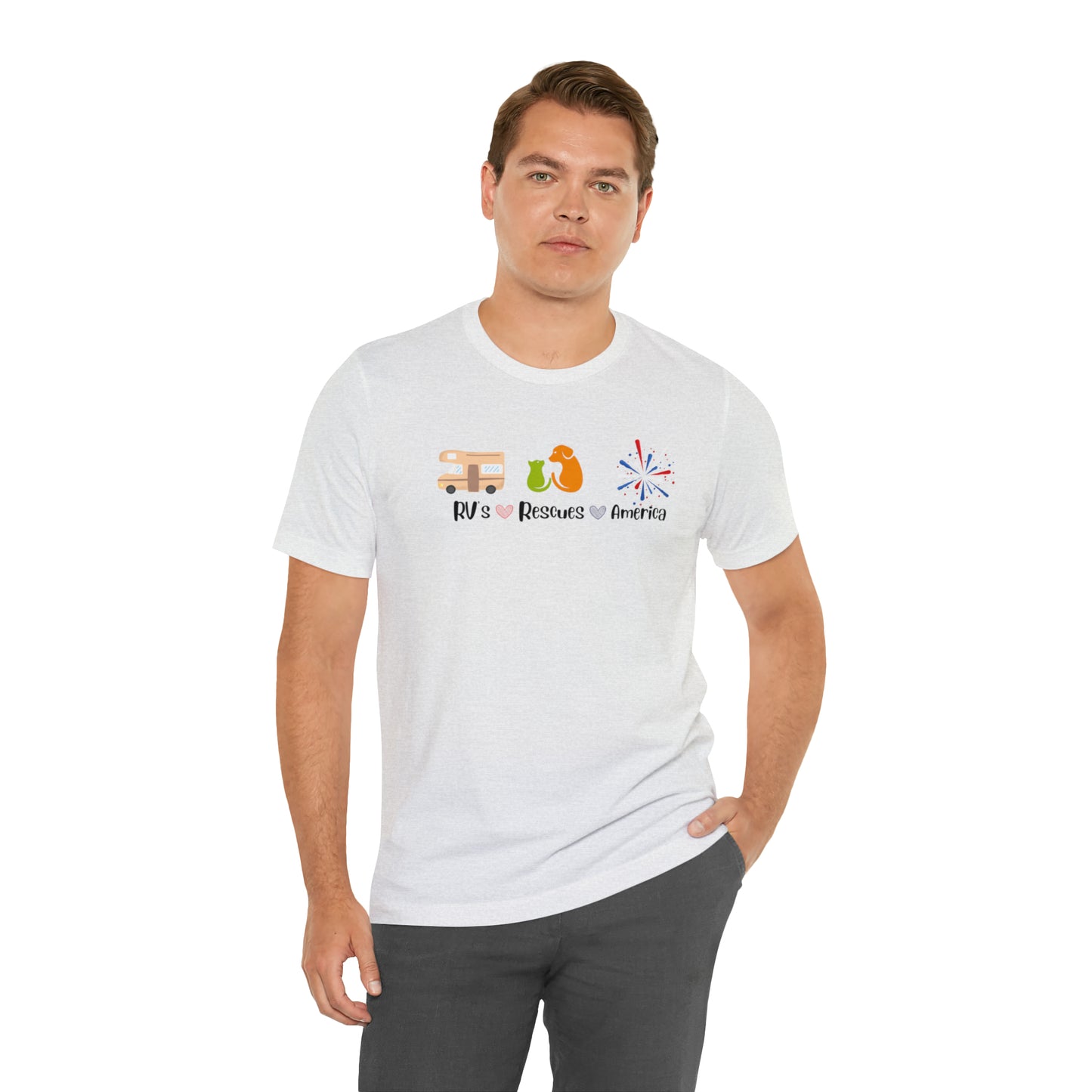 RVs, Rescues, America Unisex Jersey Short Sleeve Tee Shirt